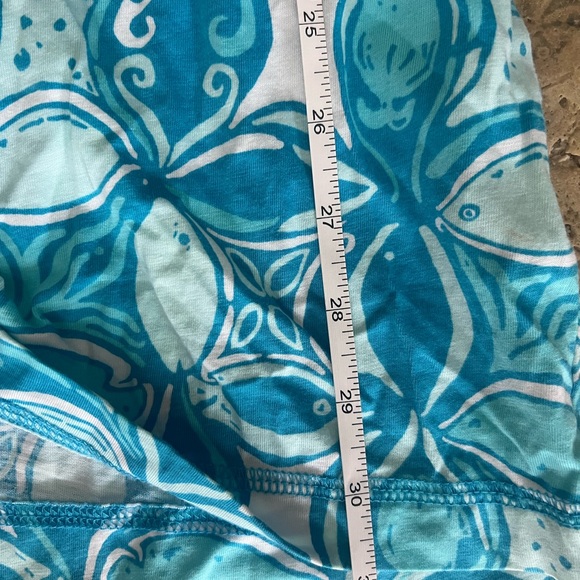 Lilly Pulitzer Fish Cotton Short Sleeve Dress Blue/White Small - Picture 3 of 6